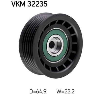 SKF Umlenk-/Führungsrolle, Keilrippenriemen VKM 32235