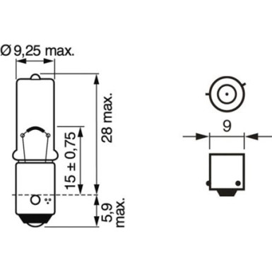 Glühlampe, Park-/Positionsleuchte 1 987 302 232 Glühlampe, Park-/Positionsleuchte 1 987 302 232