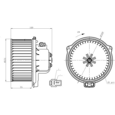 Innenraumgebläse 34301 Innenraumgebläse 34301