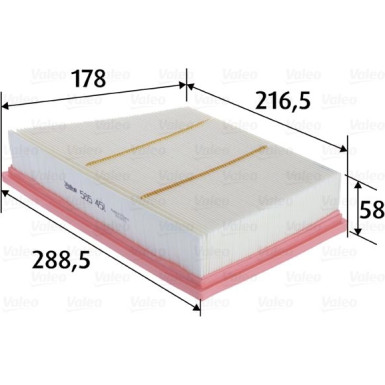 Valeo Luftfilter 585451