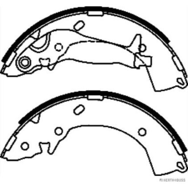 Herth+Buss Jakoparts Bremsbackensatz J3500524 Herth+Buss Jakoparts Bremsbackensatz J3500524