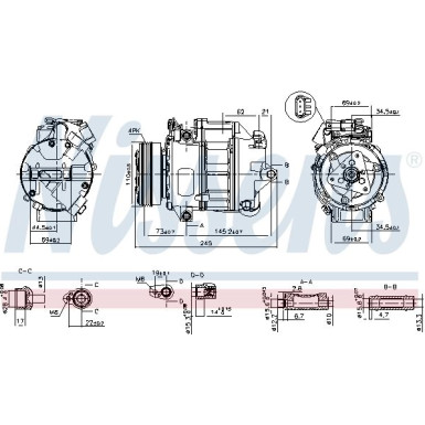 Kompressor, Klimaanlage 890038 Kompressor, Klimaanlage 890038