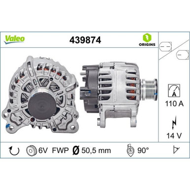 Generator Valeo Origins New OE TECHNOLOGIE 439874