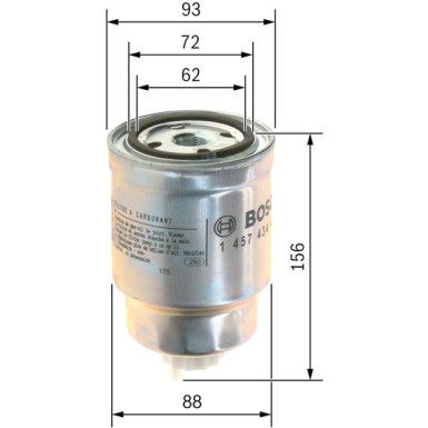 BOSCH Kraftstofffilter 1 457 434 439 BOSCH Kraftstofffilter 1 457 434 439