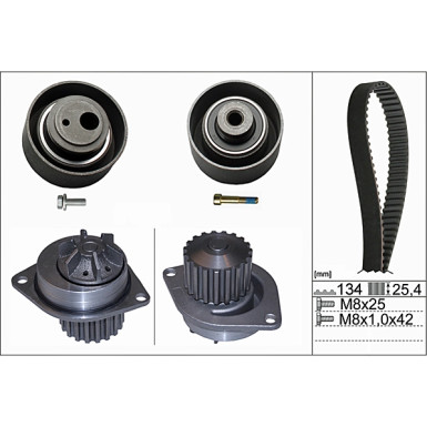 INA Wasserpumpe + Zahnriemensatz 530 0055 30