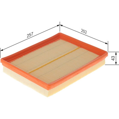 BOSCH F 026 400 301 Luftfilter