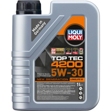 LIQUI MOLY Motoröl Top Tec 4200 5W-30 1 l Top Tec 4200 5W-30 New Generation 3706