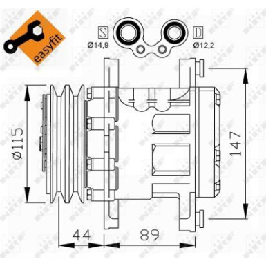 Kompressor, Klimaanlage 32207 Kompressor, Klimaanlage 32207