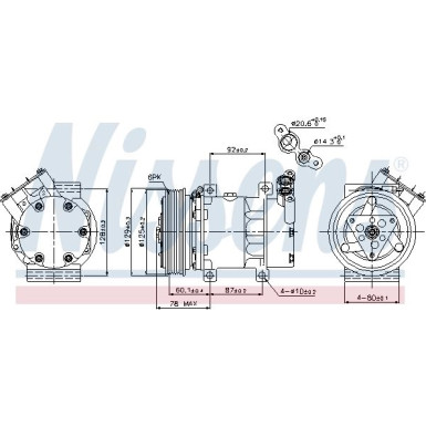 Nissens Kompressor, Klimaanlage FIRST FIT 89109