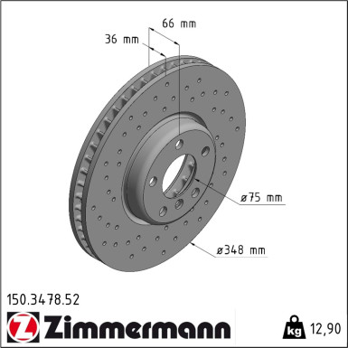 Bremsscheibe 150.3478.52 Bremsscheibe 150.3478.52