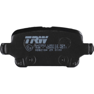 TRW Bremsbelagsatz, Scheibenbremse GDB2184 TRW Bremsbelagsatz, Scheibenbremse GDB2184