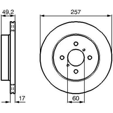 BOSCH Bremsscheibe 0 986 478 984 BOSCH Bremsscheibe 0 986 478 984