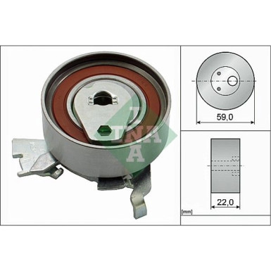 INA Spannrolle, Zahnriemen 531 0273 30