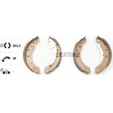 Textar Bremsbackensatz 91048000 Textar Bremsbackensatz 91048000