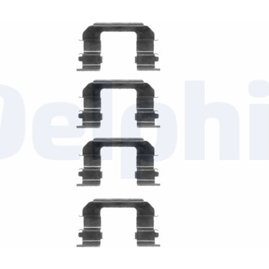 Delphi Zubehörsatz, Scheibenbremsbelag LX0349