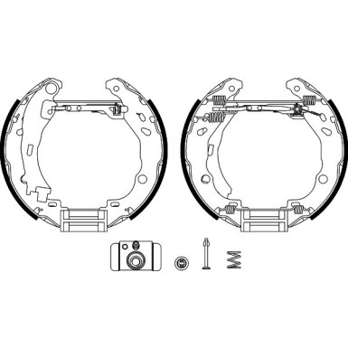 Bremsbackensatz 8DB 355 004-911 Bremsbackensatz 8DB 355 004-911