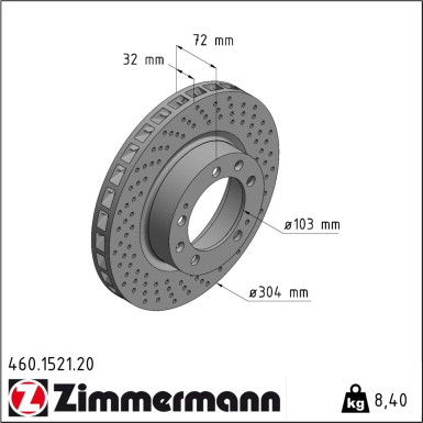 Bremsscheibe 460.1521.20