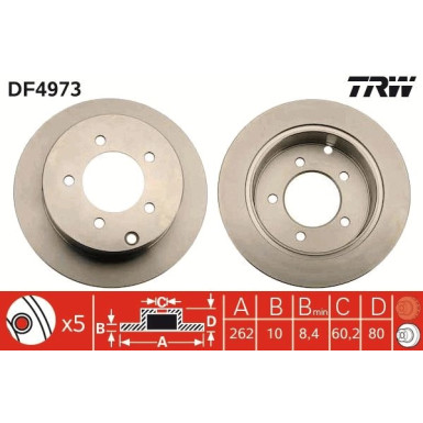 Bremsscheibe DF4973 Bremsscheibe DF4973
