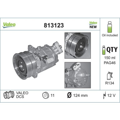 Kompressor, Klimaanlage Valeo Origins New OE TECHNOLOGIE 813123