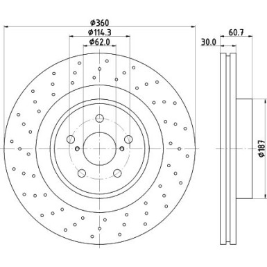 Bremsscheibe 8DD 355 129-851 Bremsscheibe 8DD 355 129-851