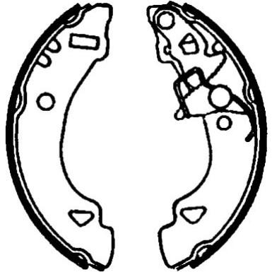 Bremsbackensatz 8DB 355 001-471 Bremsbackensatz 8DB 355 001-471