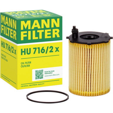 Mann-Filter 5 x MANN-FILTE Ölfilter HU 716/2 X