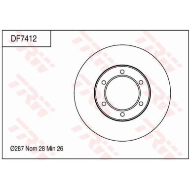 Bremsscheibe DF7412