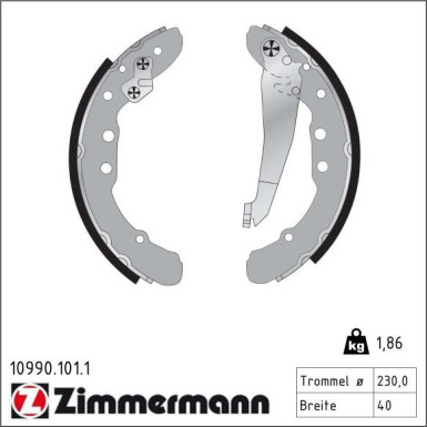 Bremsbackensatz 10990.101.1 Bremsbackensatz 10990.101.1