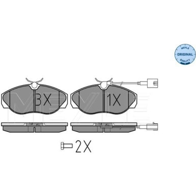 Bremsbelagsatz, Scheibenbremse 025 236 0219/W Bremsbelagsatz, Scheibenbremse 025 236 0219/W