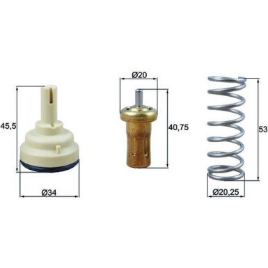 Thermostat, Kühlmittel TX 209 80D Thermostat, Kühlmittel TX 209 80D
