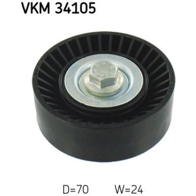 SKF Umlenk-/Führungsrolle, Keilrippenriemen VKM 34105