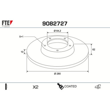 Bremsscheibe 9082727 Bremsscheibe 9082727