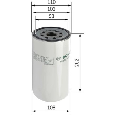 Kraftstofffilter F 026 402 017 Kraftstofffilter F 026 402 017