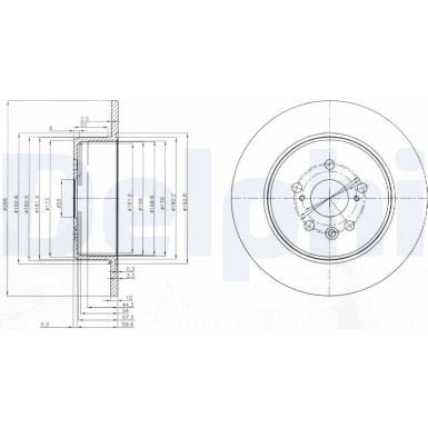 Delphi Bremsscheibe BG3777 Delphi Bremsscheibe BG3777