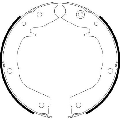 Hella Bremsbackensatz, Feststellbremse 8DA 355 050-701
