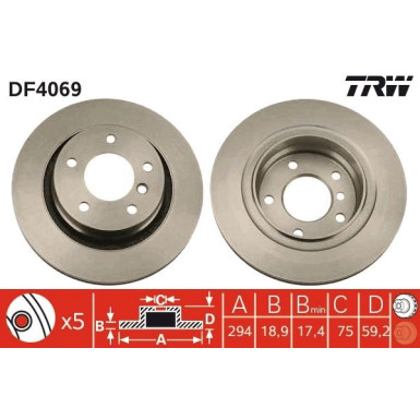 Bremsscheibe DF4069