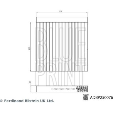 Blue Print Filter, Innenraumluft ADBP250076
