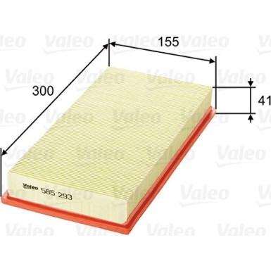 Valeo Luftfilter 585293