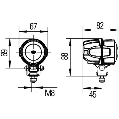 Arbeitsscheinwerfer 1G0 995 050-081 Arbeitsscheinwerfer 1G0 995 050-081