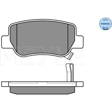 Meyle Bremsbelagsatz, Scheibenbremse MEYLE-ORIGINAL: True to OE 025 248 8516/W Meyle Bremsbelagsatz, Scheibenbremse MEYLE-ORIGINAL: True to OE 025 248 8516/W