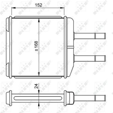 NRF Wärmetauscher, Innenraumheizung 54260 NRF Wärmetauscher, Innenraumheizung 54260