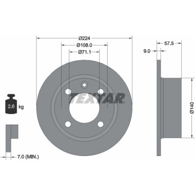 Bremsscheibe 92059700 Bremsscheibe 92059700