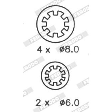 Bremsbackensatz FSB188 Bremsbackensatz FSB188