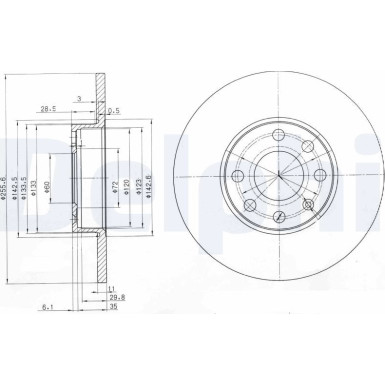 Delphi Bremsscheibe BG3402