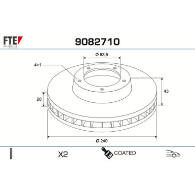 Bremsscheibe 9082710 Bremsscheibe 9082710