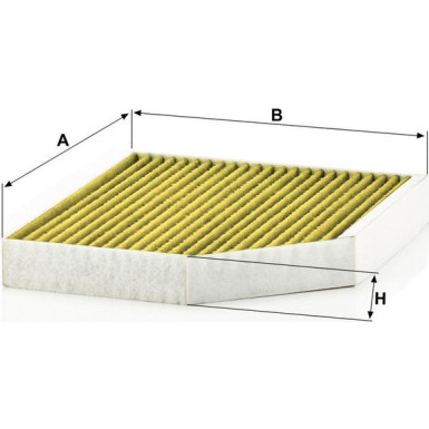 MANN-FILTER FP 2450 Innenraumfilter FreciousPlus Aktivkohlefilter mit Polyphenol, antibakteriell, Feinstaubfilter (PM 2.5)