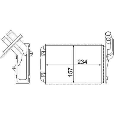 Mahle Wärmetauscher, Innenraumheizung BEHR AH 99 000S Mahle Wärmetauscher, Innenraumheizung BEHR AH 99 000S
