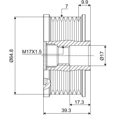 Valeo Generatorfreilauf VALEO NEW SPARE PART 588069