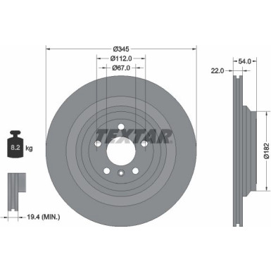 Bremsscheibe 92284003 Bremsscheibe 92284003