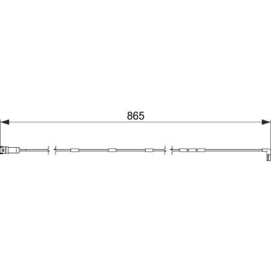 BOSCH Warnkontakt, Bremsbelagverschleiß 1 987 474 586 BOSCH Warnkontakt, Bremsbelagverschleiß 1 987 474 586